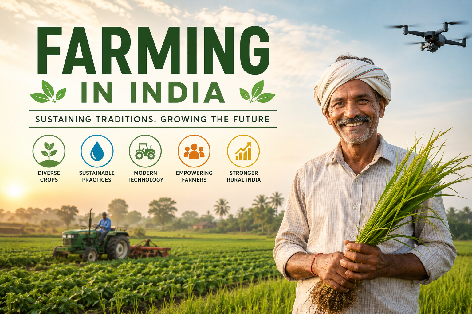 Farming in India: Types, Crops, Methods, Challenges & Future
