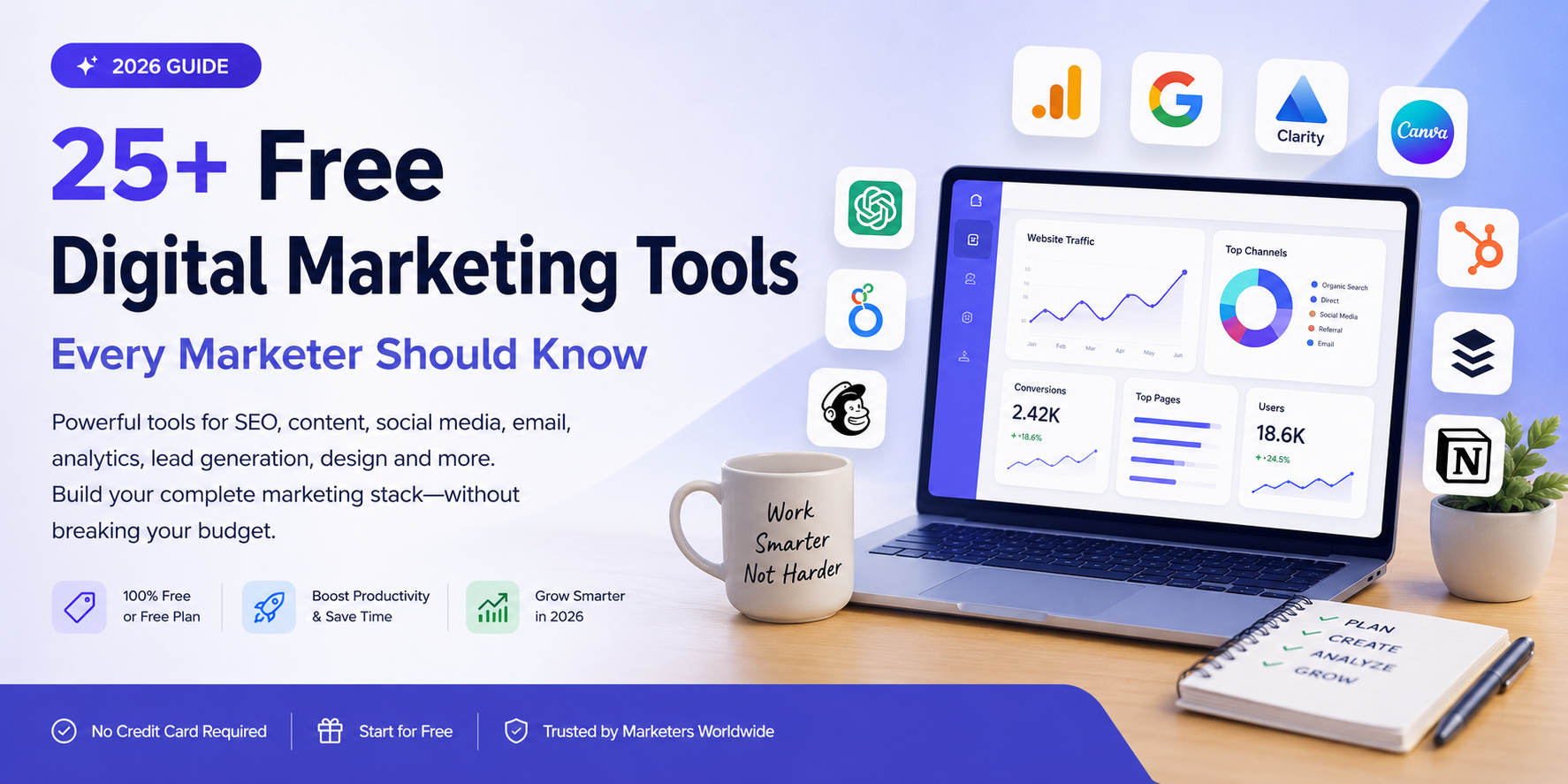 Free Digital Marketing Tools Every Marketer Should Know in 2026