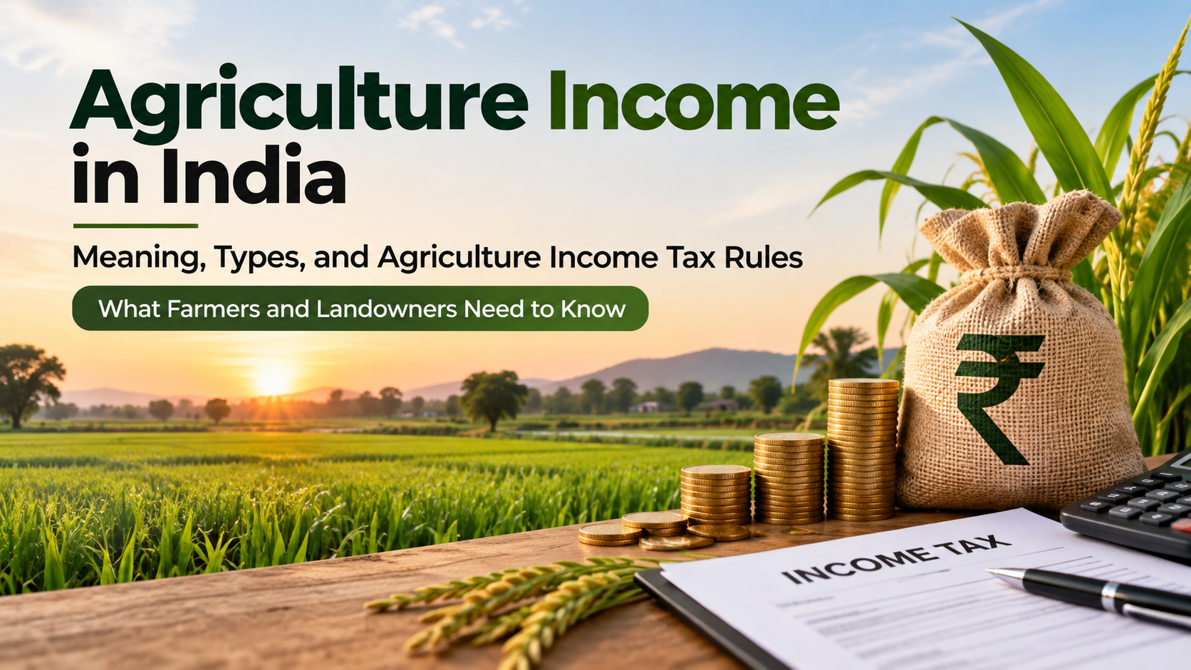 Agriculture Income in India: Meaning, Types, and Agriculture Income Tax Rules